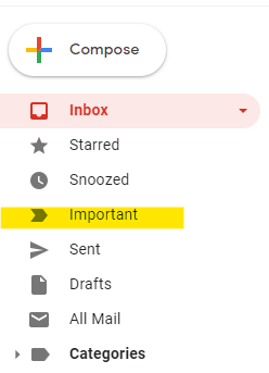 managing your email — gmail important label